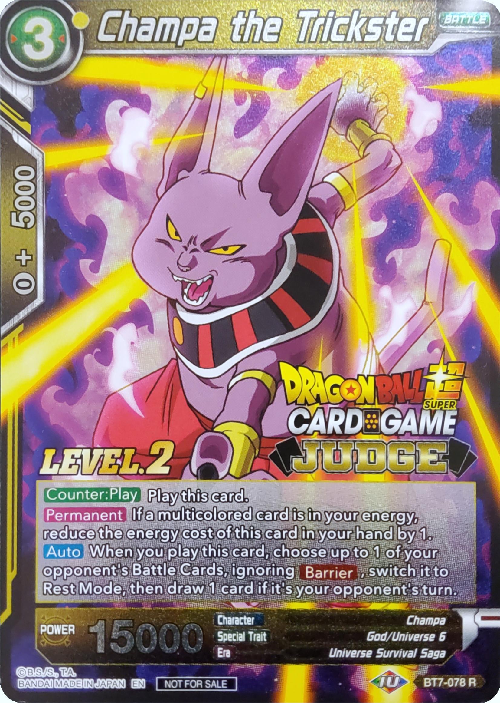 Champa the Trickster (Level 2) (BT7-078) [Judge Promotion Cards] | Nerdhalla Games