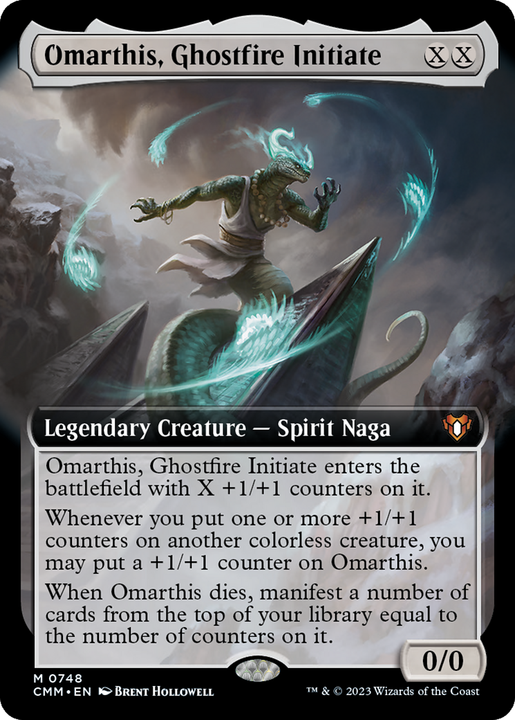 Omarthis, Ghostfire Initiate (Extended Art) [Commander Masters] | Nerdhalla Games