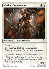 Cathar Commando (White Border) [Mystery Booster 2] | Nerdhalla Games