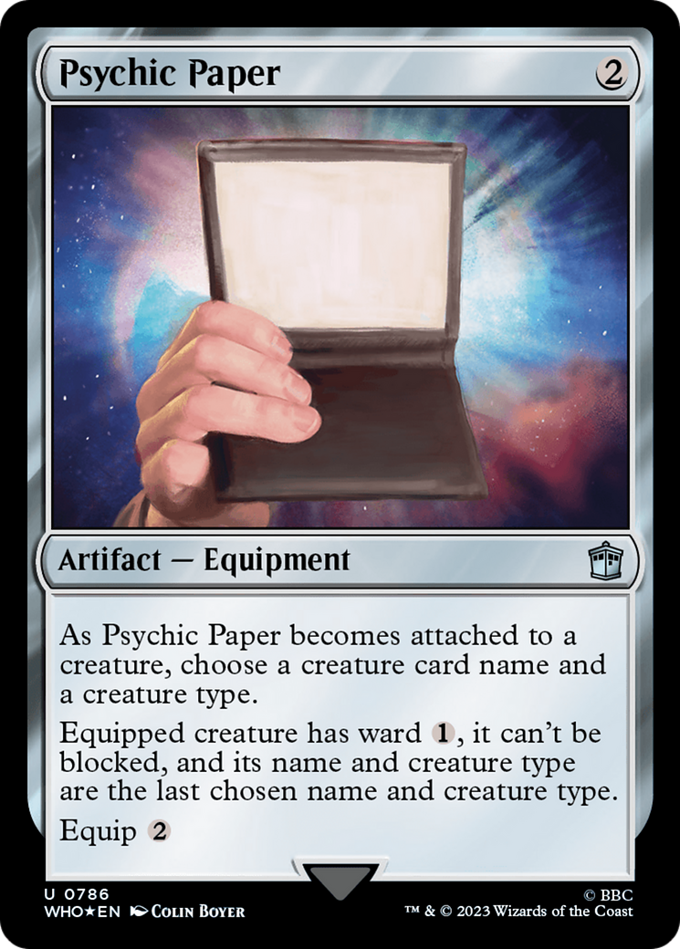 Psychic Paper (Surge Foil) [Doctor Who] | Nerdhalla Games