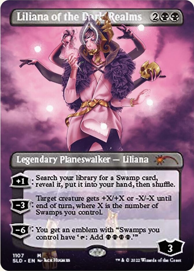 Liliana of the Dark Realms (Borderless) [Secret Lair Drop Series] | Nerdhalla Games