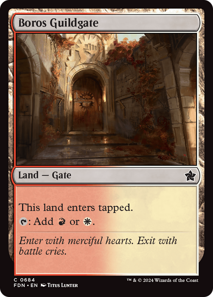 Boros Guildgate [Foundations] | Nerdhalla Games