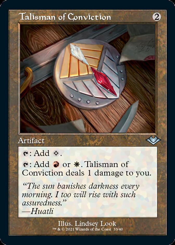 Talisman of Conviction (Retro Foil Etched) [Modern Horizons] | Nerdhalla Games