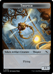 Thopter (0020) // Skeleton Double-Sided Token [Murders at Karlov Manor Tokens] | Nerdhalla Games