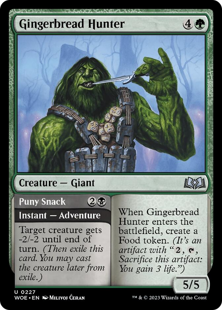 Gingerbread Hunter // Puny Snack [Wilds of Eldraine] | Nerdhalla Games