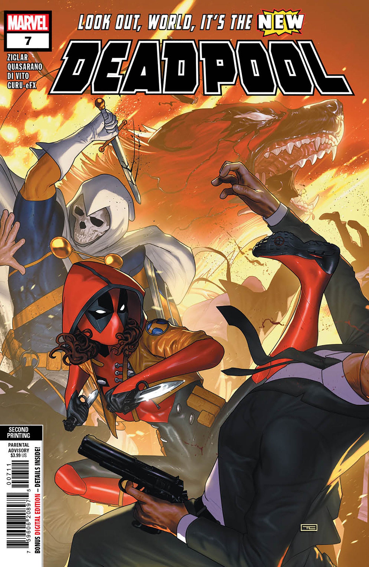 Deadpool #7 Taurin Clarke 2nd Print Variant | Nerdhalla Games