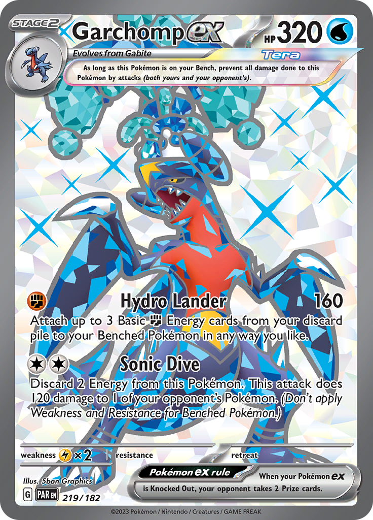 Garchomp ex (219/182) [Scarlet & Violet: Paradox Rift] | Nerdhalla Games