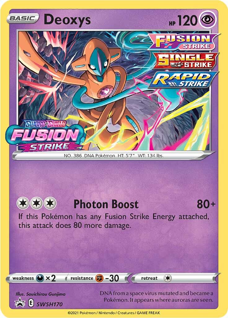 Deoxys (SWSH170) (Prerelease Promo) [Sword & Shield: Black Star Promos] | Nerdhalla Games