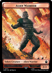 Soldier // Alien Warrior Double-Sided Token [Doctor Who Tokens] | Nerdhalla Games