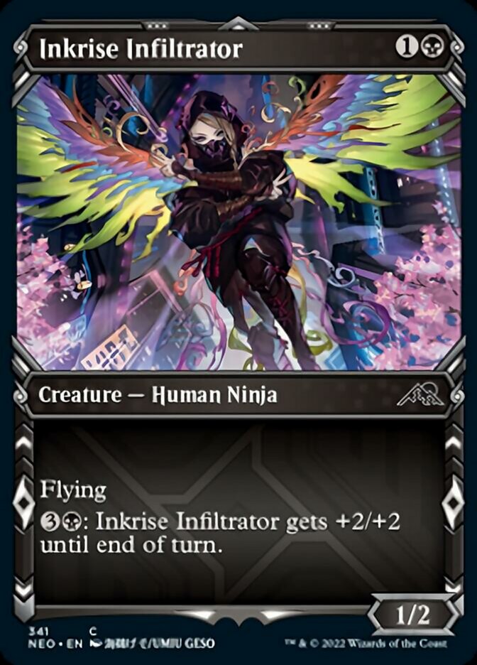 Inkrise Infiltrator (Showcase Ninja) [Kamigawa: Neon Dynasty] | Nerdhalla Games