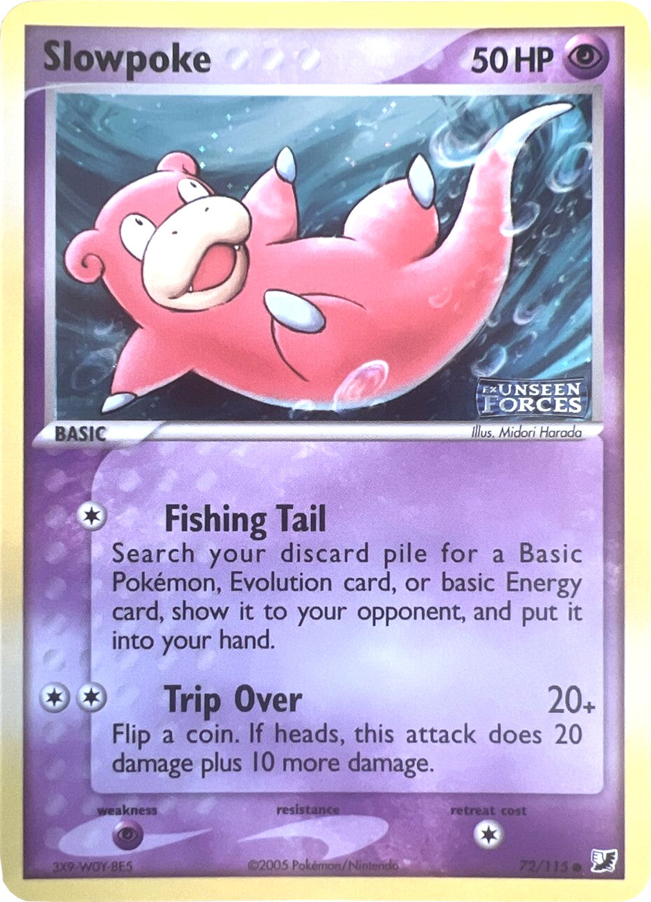 Slowpoke (72/115) (Stamped) [EX: Unseen Forces] | Nerdhalla Games