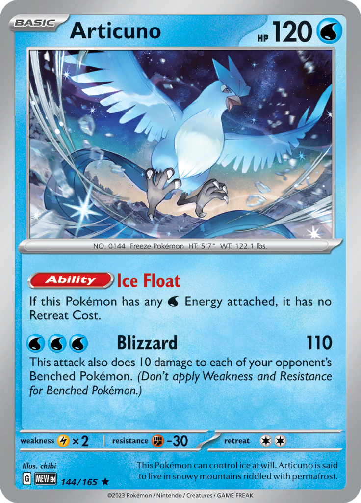 Articuno (144/165) [Scarlet & Violet: 151] | Nerdhalla Games