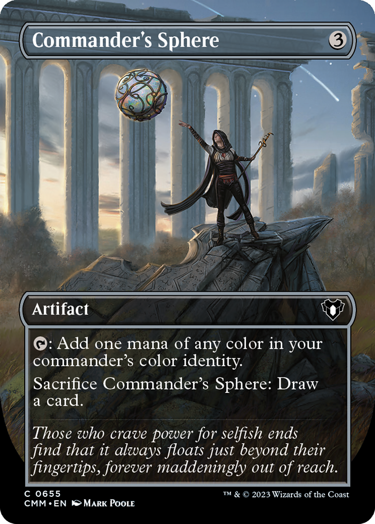 Commander's Sphere (Borderless Alternate Art) [Commander Masters] | Nerdhalla Games