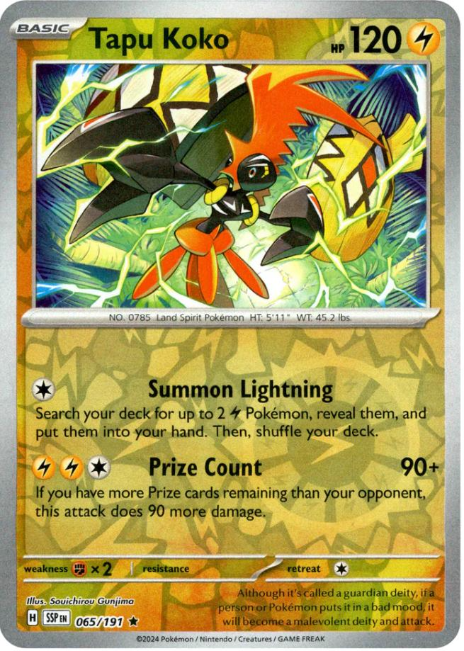 Tapu Koko (065/191) [Scarlet & Violet: Surging Sparks] | Nerdhalla Games