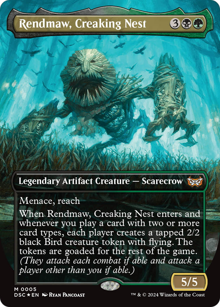 Rendmaw, Creaking Nest (Borderless) [Duskmourn: House of Horror Commander] | Nerdhalla Games