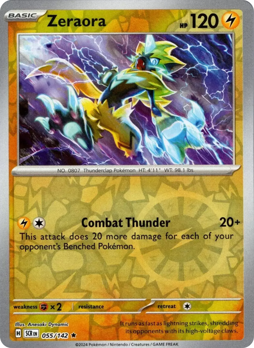 Zeraora (055/142) [Scarlet & Violet: Stellar Crown] | Nerdhalla Games