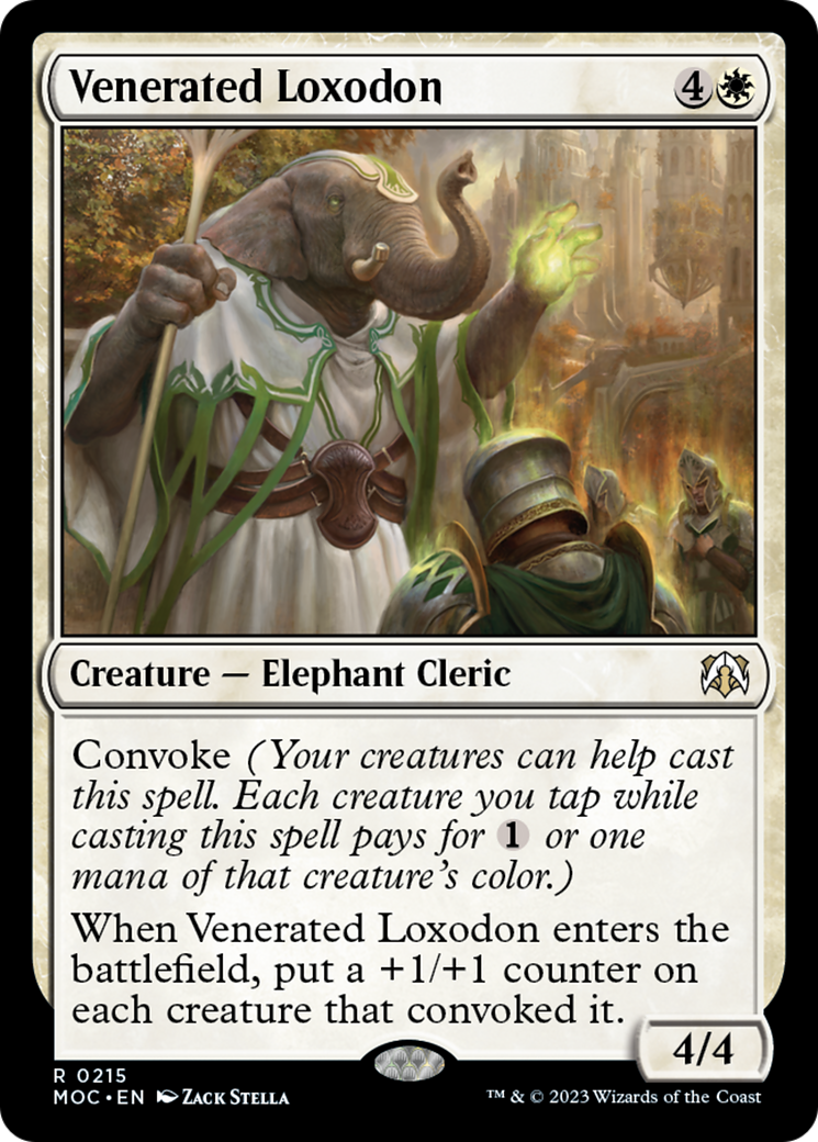 Venerated Loxodon [March of the Machine Commander] | Nerdhalla Games