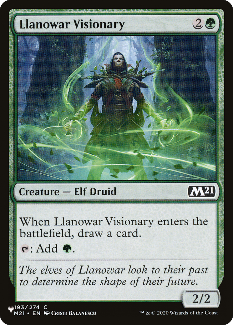 Llanowar Visionary [The List] | Nerdhalla Games