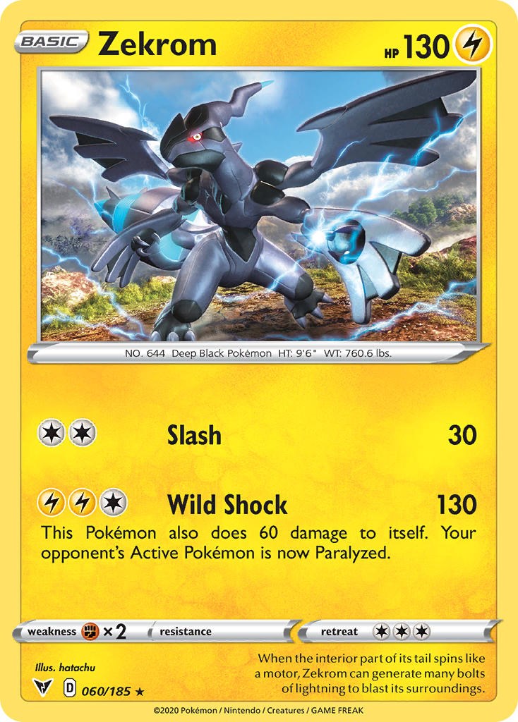 Zekrom (060/185) (Cosmos Holo) [Sword & Shield: Black Star Promos] | Nerdhalla Games