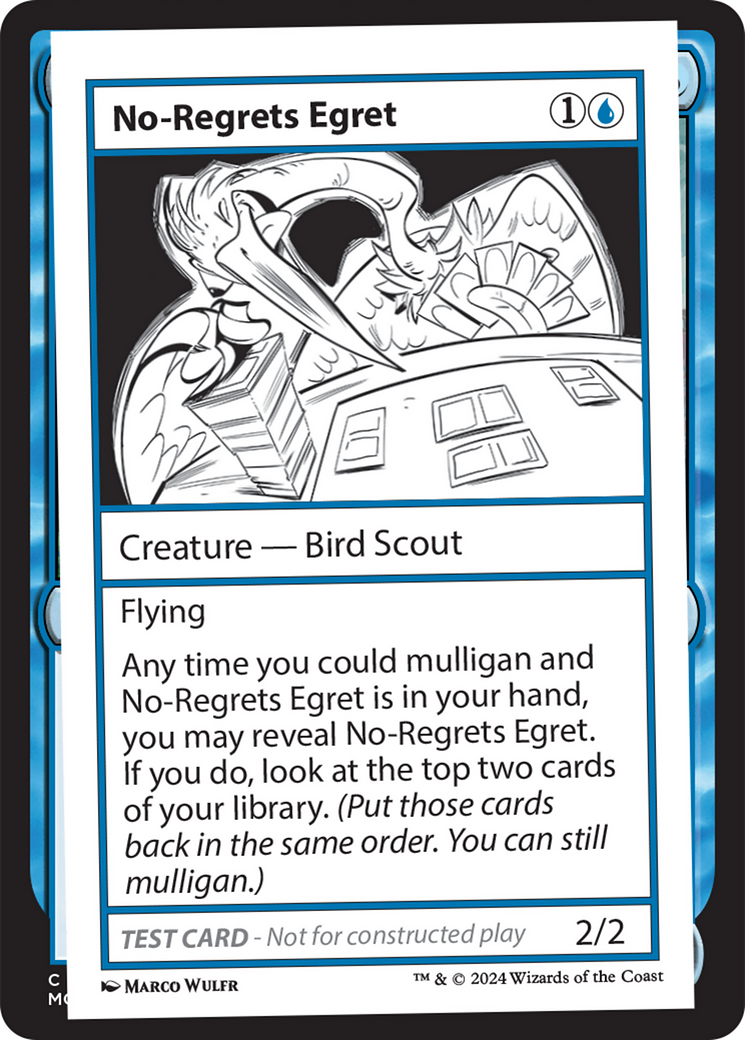 No-Regrets Egret [Mystery Booster 2 Playtest Cards] | Nerdhalla Games