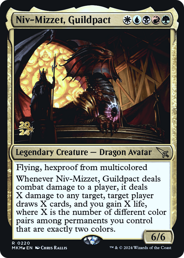 Niv-Mizzet, Guildpact [Murders at Karlov Manor Prerelease Promos] | Nerdhalla Games