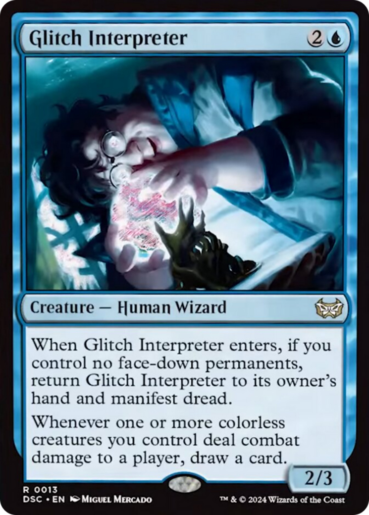 Glitch Interpreter (Extended Art) [Duskmourn: House of Horror Commander] | Nerdhalla Games