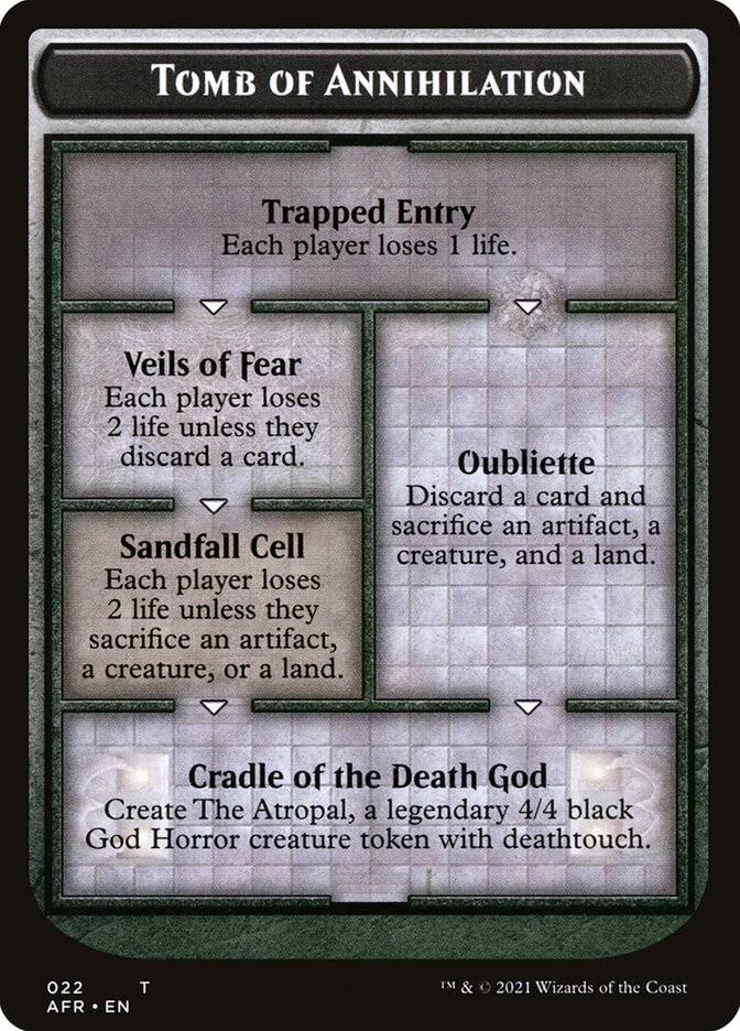 Tomb of Annihilation Token (Oversized) [Oversize Cards] | Nerdhalla Games