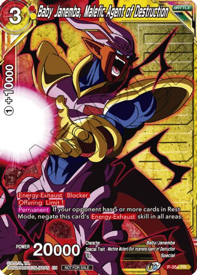 Baby Janemba, Malefic Agent of Destruction (Winner Stamped) (P-354) [Tournament Promotion Cards] | Nerdhalla Games