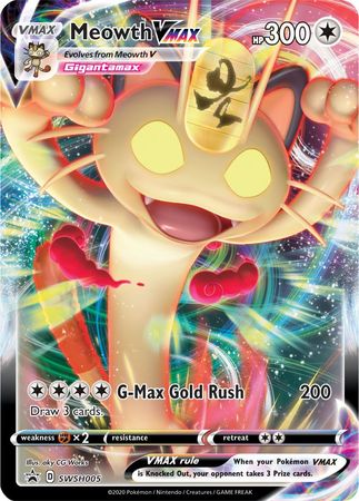 Meowth VMAX (SWSH005) (Jumbo Card) [Sword & Shield: Black Star Promos] | Nerdhalla Games