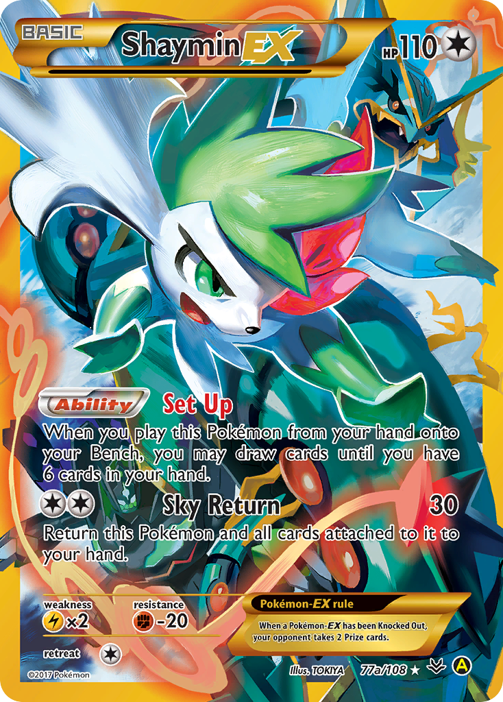 Shaymin EX (77a/108) [Alternate Art Promos] | Nerdhalla Games