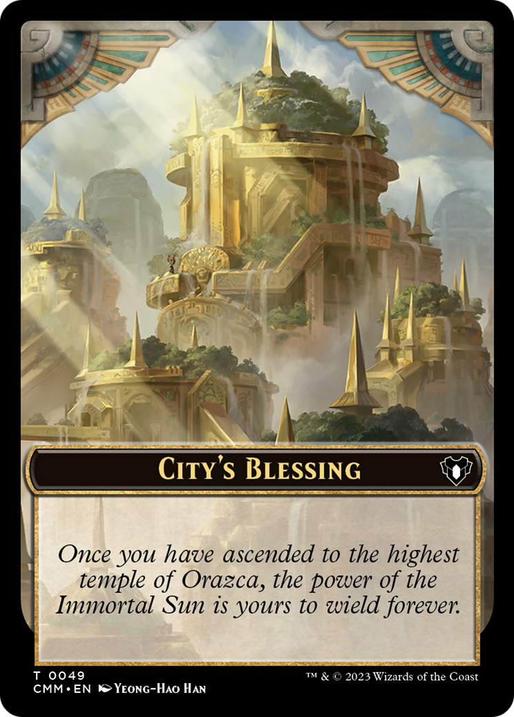 City's Blessing // Ogre Double-Sided Token [Commander Masters Tokens] | Nerdhalla Games