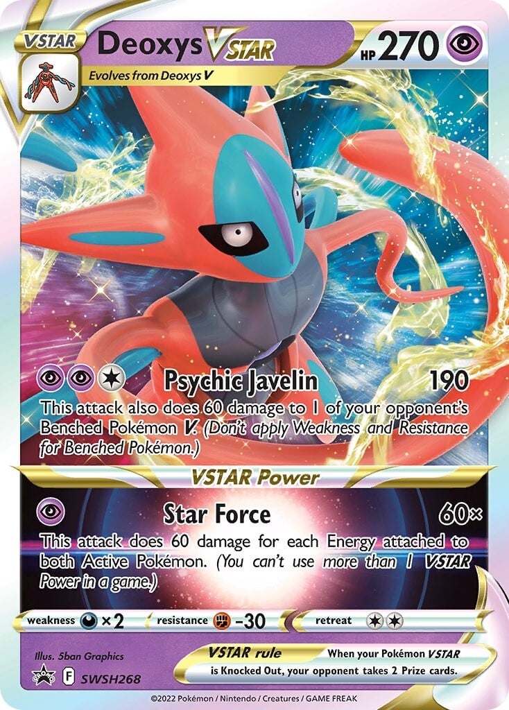 Deoxys VSTAR (SWSH268) [Sword & Shield: Black Star Promos] | Nerdhalla Games