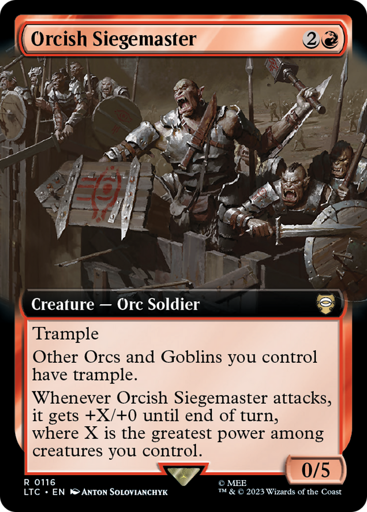 Orcish Siegemaster (Extended Art) [The Lord of the Rings: Tales of Middle-Earth Commander] | Nerdhalla Games