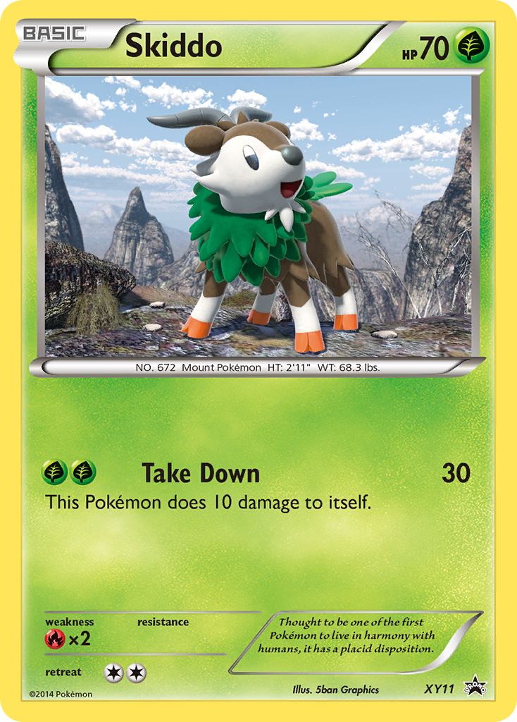 Skiddo (XY11) [XY: Black Star Promos] | Nerdhalla Games