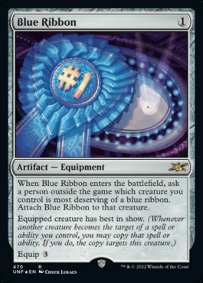 Blue Ribbon (Galaxy Foil) [Unfinity] | Nerdhalla Games