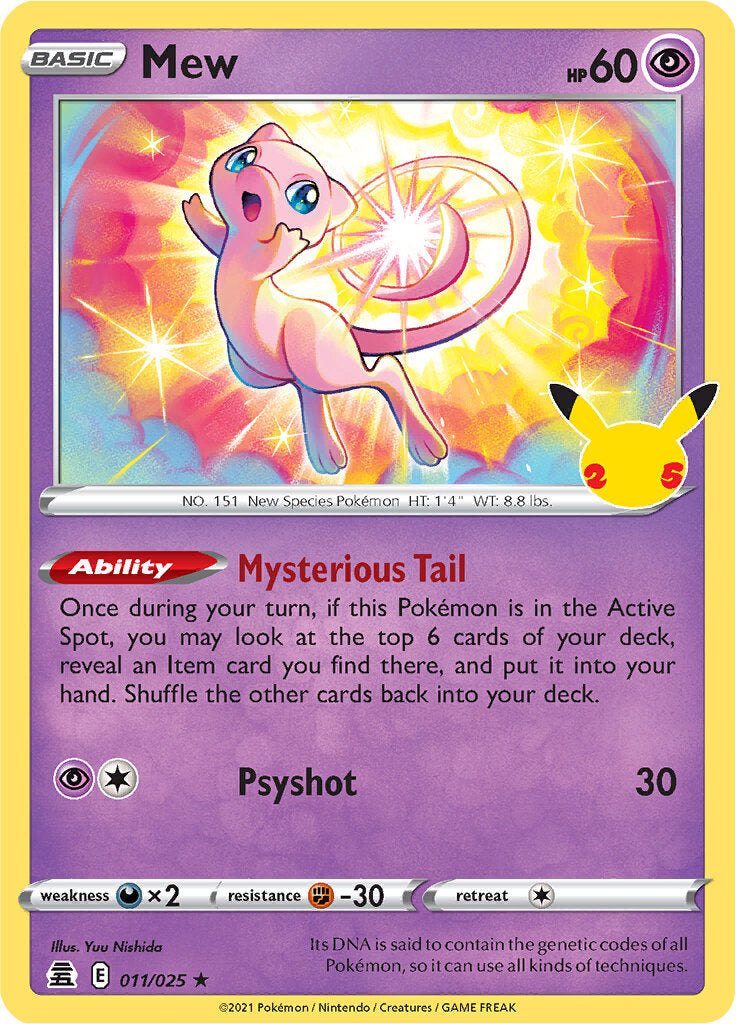 Mew (011/025) [Celebrations: 25th Anniversary] | Nerdhalla Games