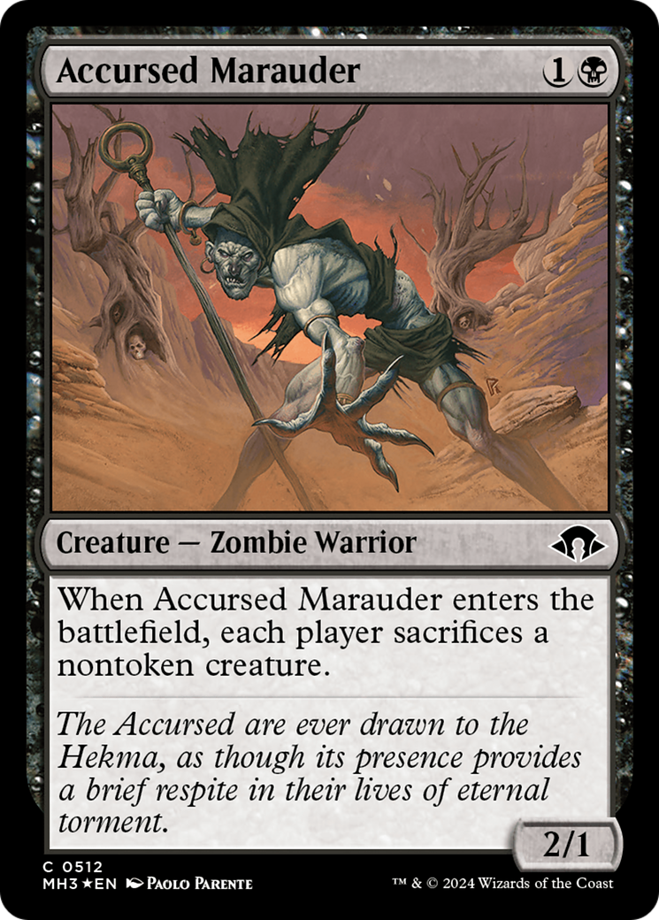 Accursed Marauder (Ripple Foil) [Modern Horizons 3] | Nerdhalla Games