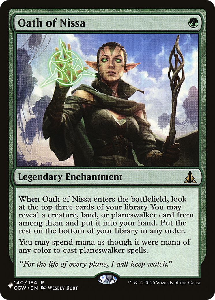 Oath of Nissa [The List] | Nerdhalla Games