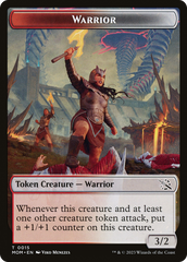 Warrior // Thopter Double-Sided Token [March of the Machine Tokens] | Nerdhalla Games