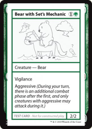 Bear with Set's Mechanic (2021 Edition) [Mystery Booster Playtest Cards] | Nerdhalla Games