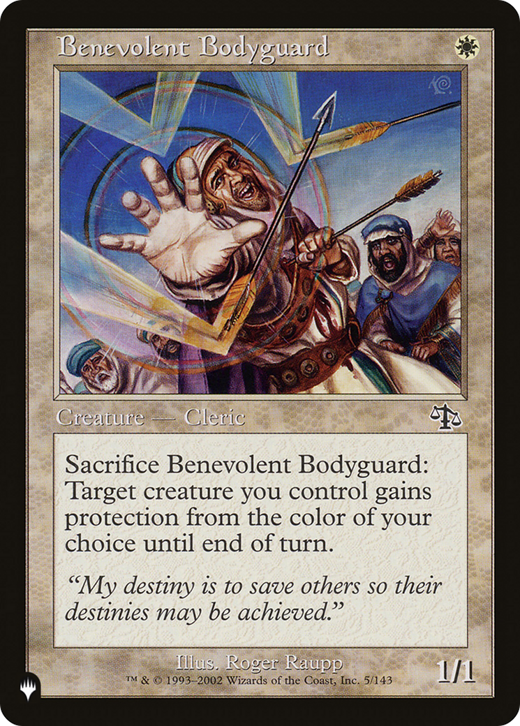 Benevolent Bodyguard [The List] | Nerdhalla Games