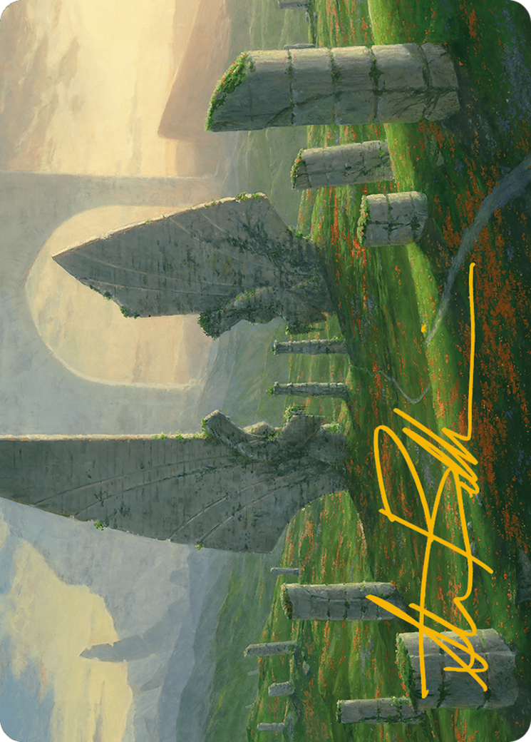 Monumental Henge Art Card (Gold-Stamped Signature) [Modern Horizons 3 Art Series] | Nerdhalla Games