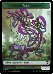 Plant Warrior // Plant Double-Sided Token [Outlaws of Thunder Junction Commander Tokens] | Nerdhalla Games