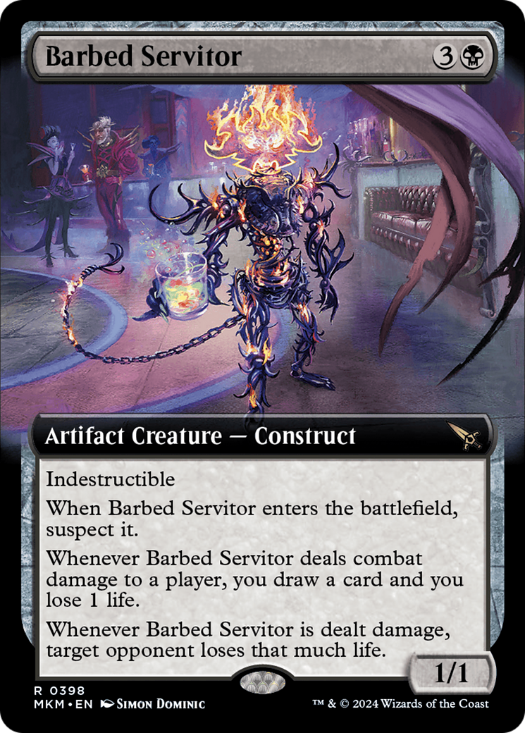 Barbed Servitor (Extended Art) [Murders at Karlov Manor] | Nerdhalla Games