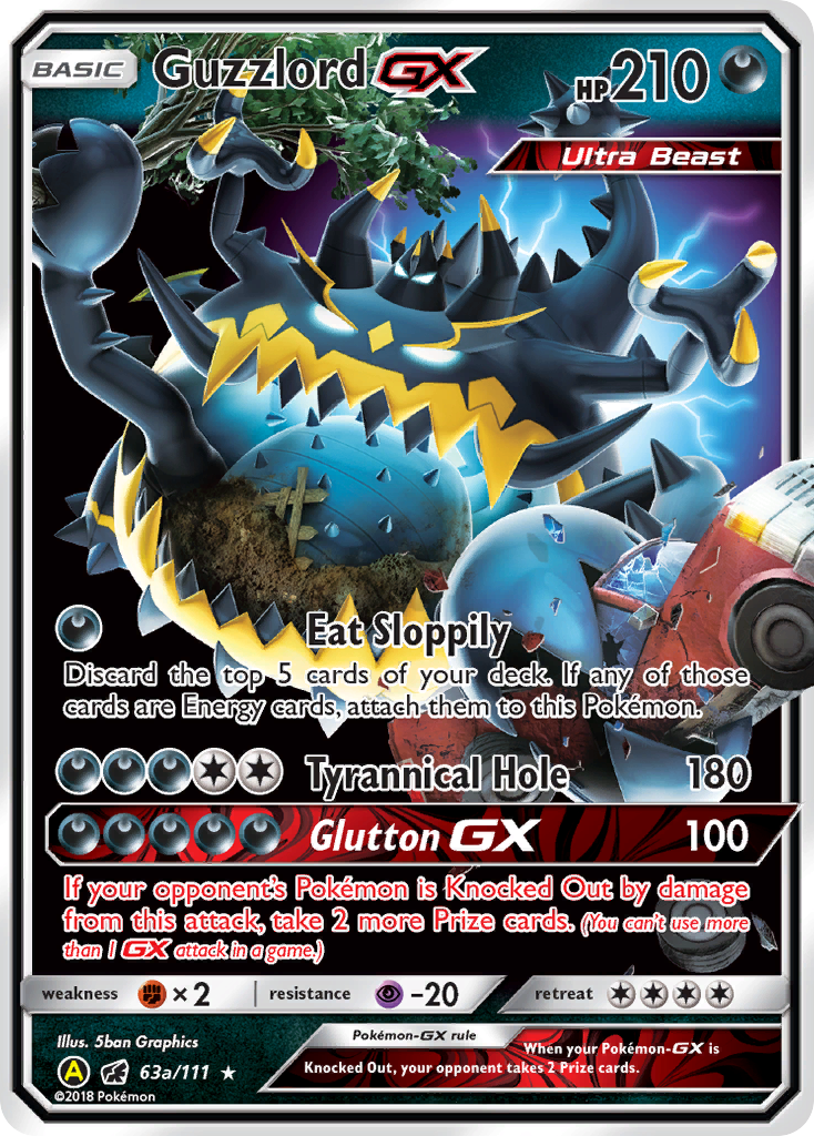 Guzzlord GX (63a/111) [Alternate Art Promos] | Nerdhalla Games