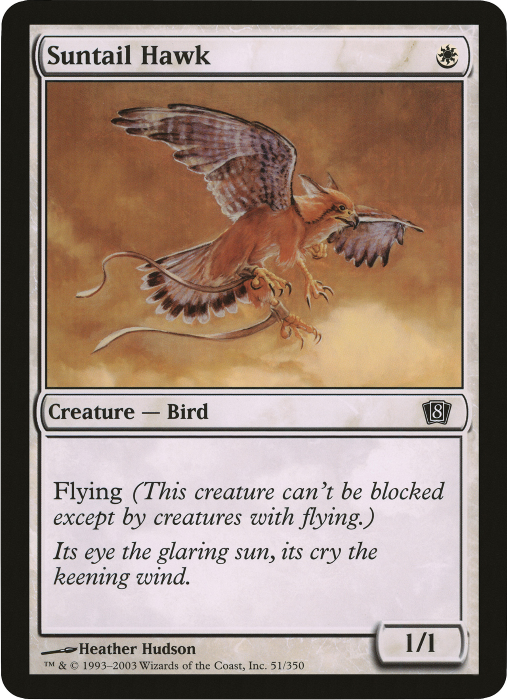 Suntail Hawk (Oversized) [Eighth Edition Box Topper] | Nerdhalla Games