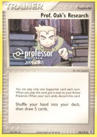 Prof Oaks Research (98/112) (2004 2005) [Professor Program Promos] | Nerdhalla Games