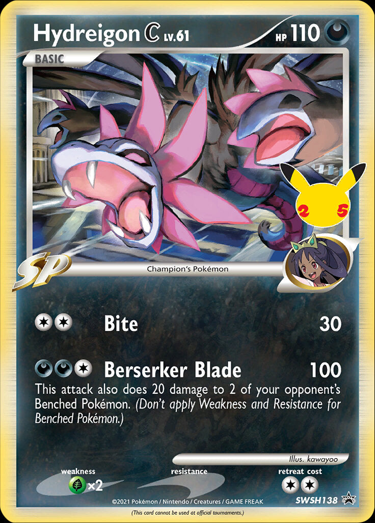 Hydreigon C (SWSH138) (Jumbo Card) [Sword & Shield: Black Star Promos] | Nerdhalla Games