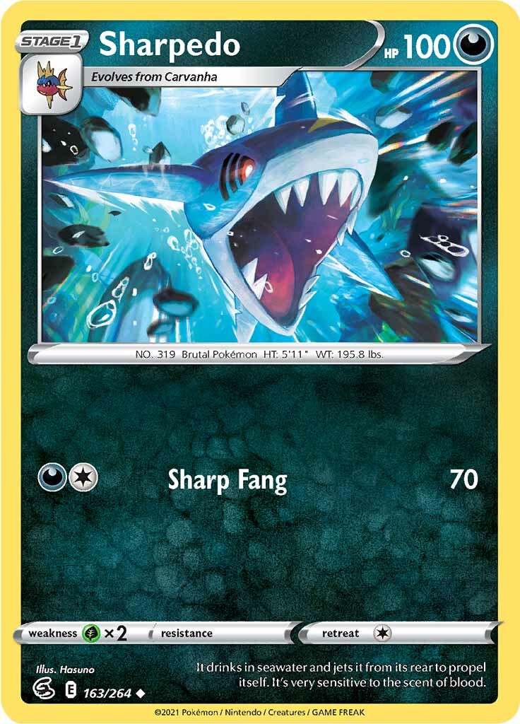 Sharpedo (163/264) [Sword & Shield: Fusion Strike] | Nerdhalla Games