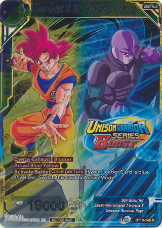 Son Goku & Hit, Supreme Alliance (Event Pack 08) (Alternate Foil) (BT10-145) [Tournament Promotion Cards] | Nerdhalla Games